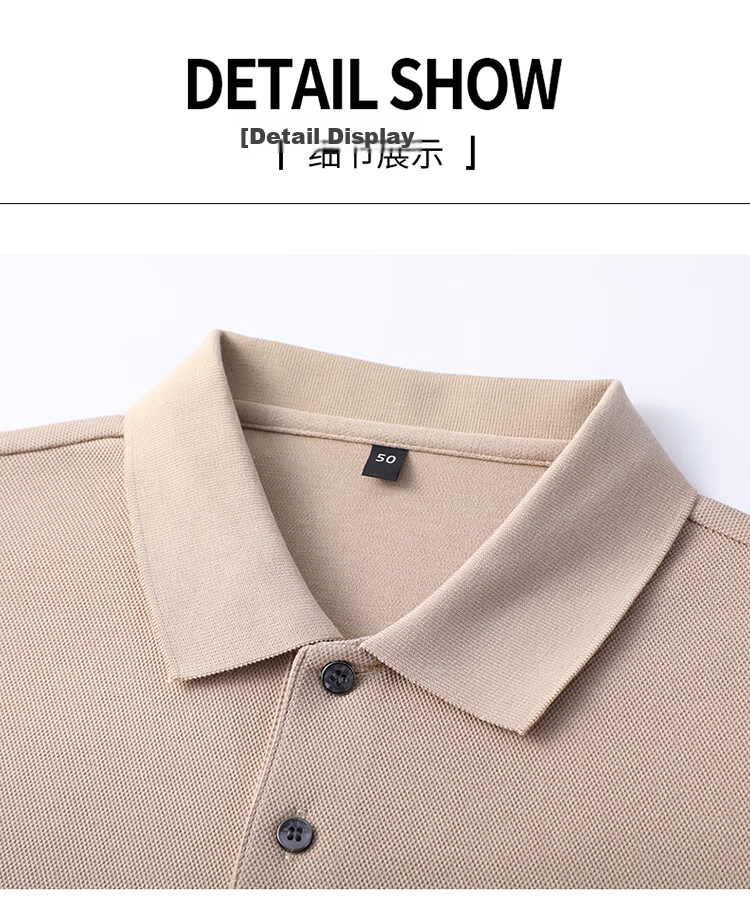 ROMON 100% Cotton Short Sleeve Men's Classic Business Polo Shirt Casual Solid Color Base Layer Gray XL 25