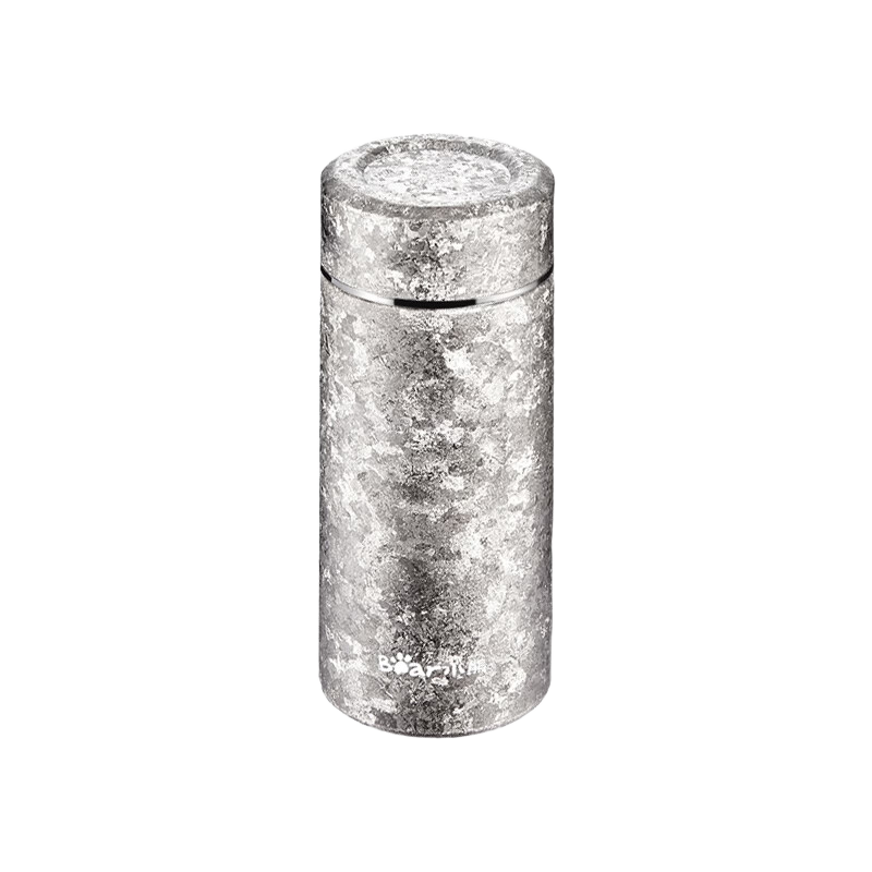 Bear Pure Titanium Insulated Lightweight Portable Water Bottle Starry Sparkle Tea Cup Small Capacity Premium Business Titanium Travel Mug Gift for Women's Day