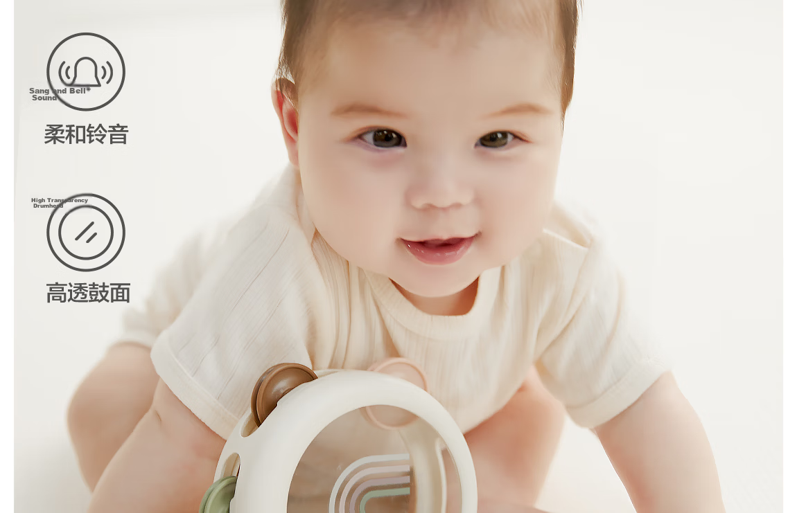 BEIE BEIESTATE Fabric Hanging Musical Rotating Crib Mobile Animal Park Rechargeable Newborn Baby Gift 2