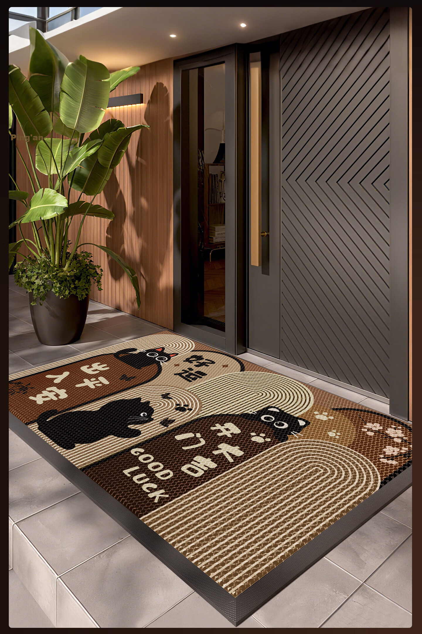 Fengliang Entrance Door Mat Elastic King High-End Villa Carpet Non-Slip Dirt-Resistant Floor Mat 16
