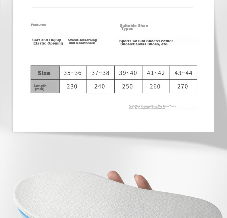 FOOTOPPO Antibacterial Latex Insoles for Men Summer Ultra-Thin Soft Elastic Insoles Military Training Sports Shock Absorption Sweat-Absorbing Breathable Thin Insoles 18