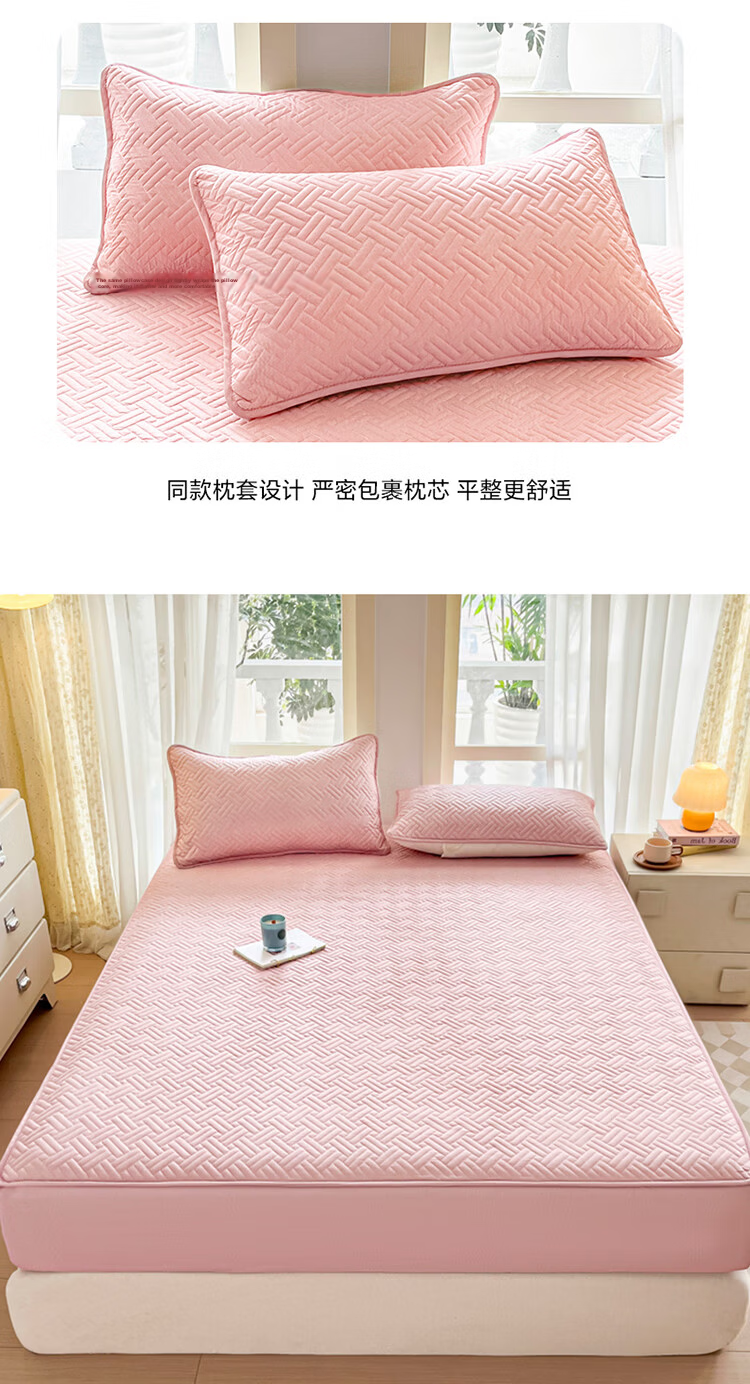 Yalu Mattress Protector All-Season Bed Cover, Full Coverage Bed Sheet, Mountain Gray, 180*200cm 19