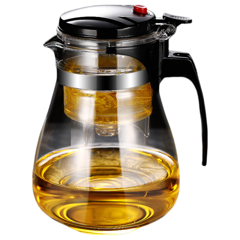 Ranye Glass Teapot Tea Set Press-Type Removable Infuser 1800ml Large Capacity SY1800