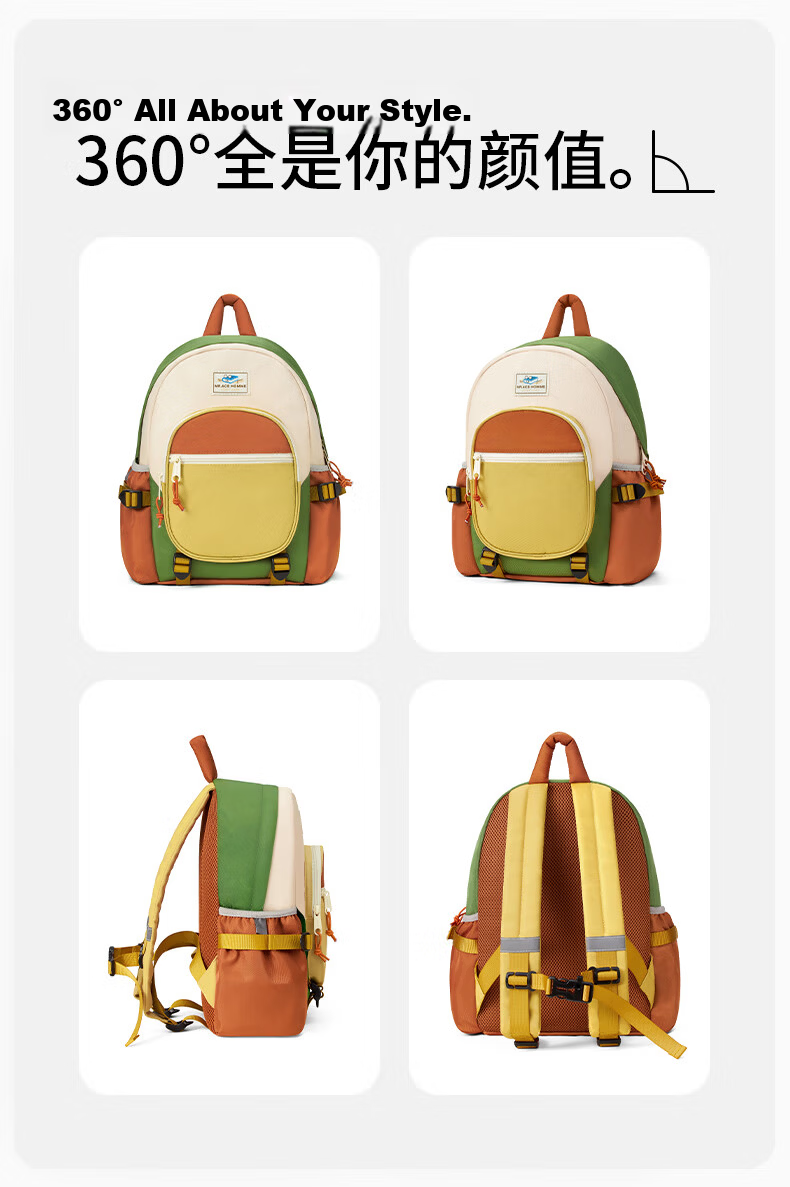 MR.ACE HOMME KIDS Lightweight Water-Resistant Kindergarten School Backpack Parent-Child Outdoor Travel Girls Grade 1 Student Shoulder Bag 13