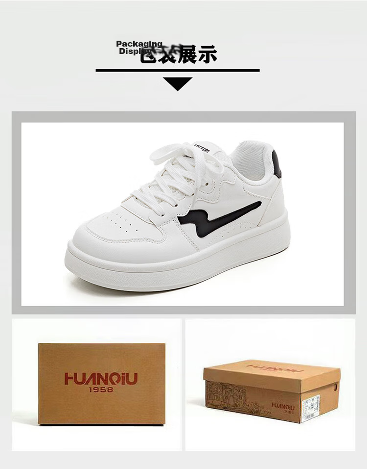Global Trending Ins Lightning White Sneakers Thick Sole Height Increasing Women's Casual Shoes 2026 New Spring Summer Breathable Comfortable Lightweight Shoes 19