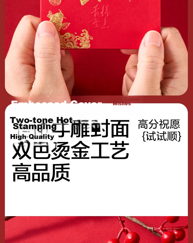 Deli Red Envelopes for General Occasions: Grand Opening, Housewarming, Wedding, Chinese New Year, Birthday. Auspicious Design. Pack of 10 for $100 4