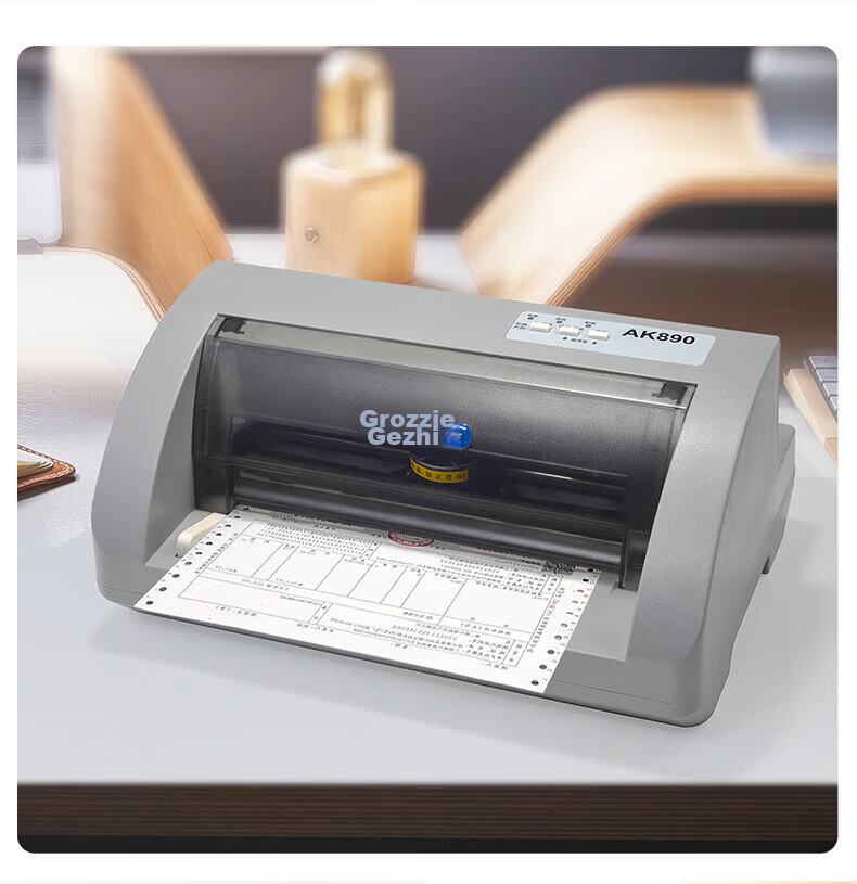 Grozziie TM690 Dot Matrix Printer, 82-Line Machine for Military Camp Tax Reform, 1+5 Receipt Printer, Electronic Bill And Shipping Label Printer for Office Use 2