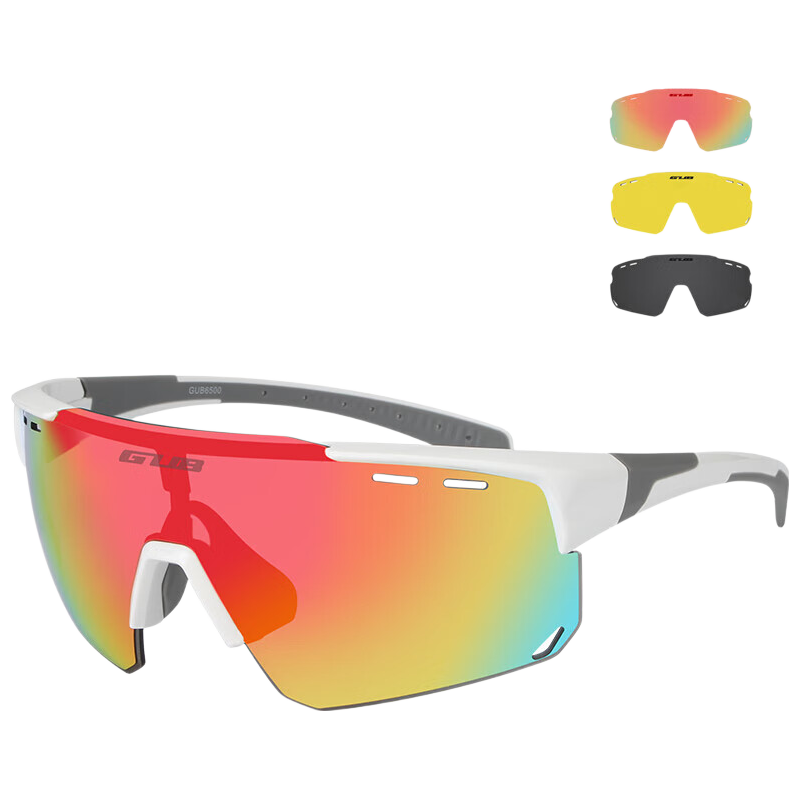 GUB Polarized Colorful Cycling Glasses for Men And Women, Outdoor Windproof Sunglasses for Road And Mountain Biking, Myopia Protection Goggles