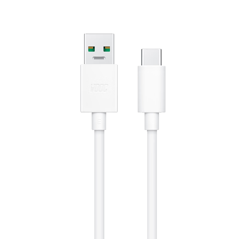 OPPO Original USB-A to Type-C Flash Charging Data Cable 8A 1m Charging Cable Support 80W Max Compatible with Ace2/Reno7/Find X3 OnePlus