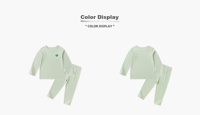 Dudu Baby Autumn Children's Homewear Set Autumn Winter Girls Boys Striped Comfortable Pajamas Blue 100 9