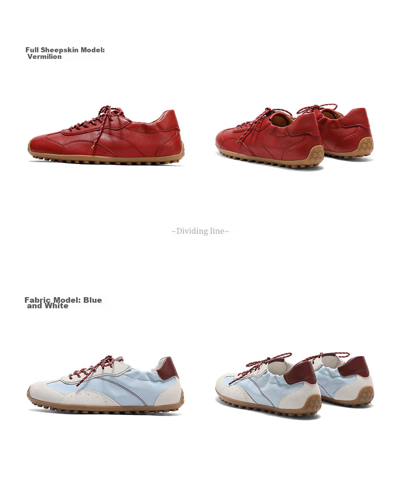 Senda Qixi Gift Xu Ruohan Same Style Sheepskin Casual Sneakers Women 4XV21BM6 Beige Size 34 24