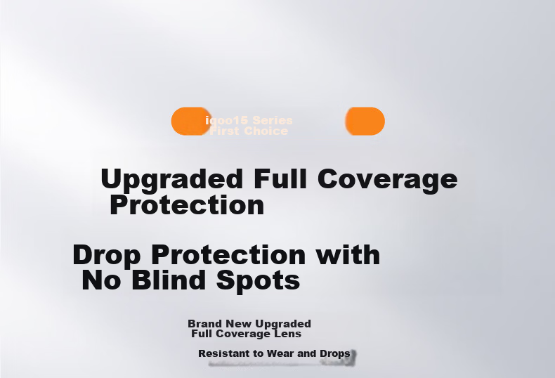 GURRS Full-Coverage Transparent Ultra-Thin Airbag Shockproof Simple Premium Unisex Case for iQOO 15 with Gold Electroplating Lens Protection 5
