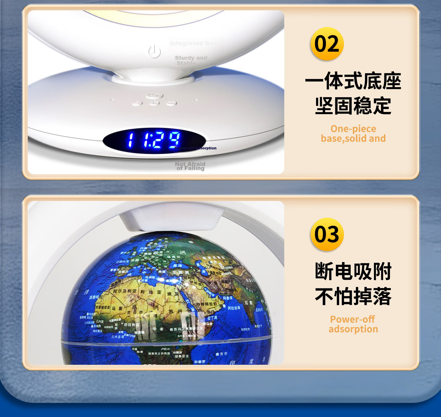 Blue Earth Bean Bag AI Magnetic Levitation Globe Smart Toy for Boys and Girls Ages 7-14 Birthday Children's Day Gift 27