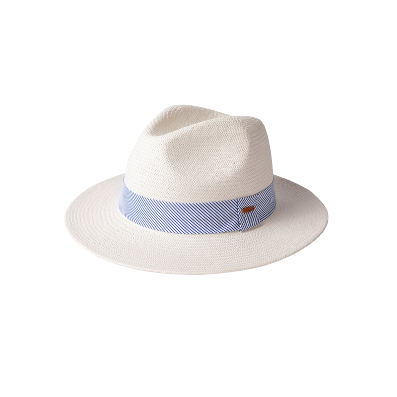 Mr DUCK Handmade Woven Panama Straw Hat Summer High-End Sunshade Hat for Men and Women Casual Beach Sun Protection Wide Brim Hat