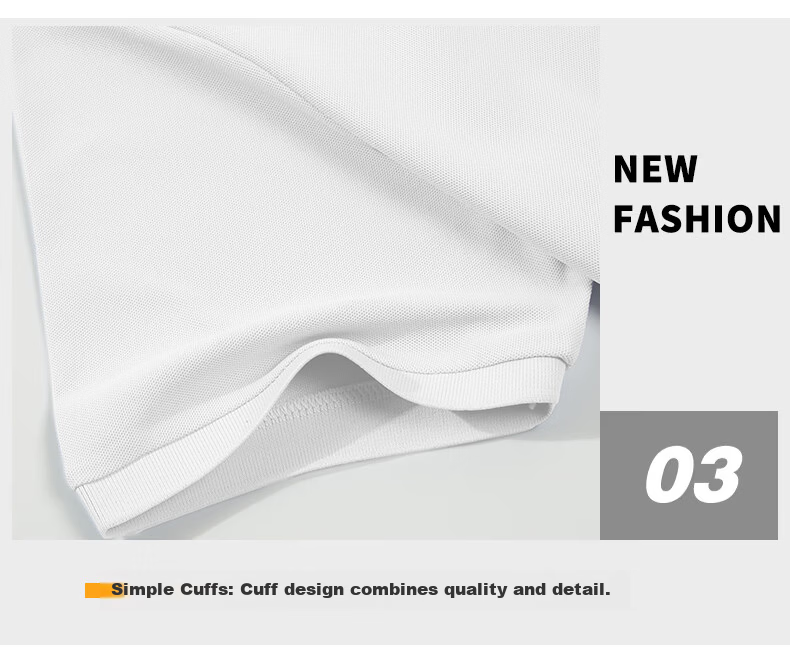 Jeanswest Men's Short Sleeve Polo Shirt 2026 Summer New Imitation Cotton Solid Color Loose Casual T-Shirt Base Shirt Black XL 19