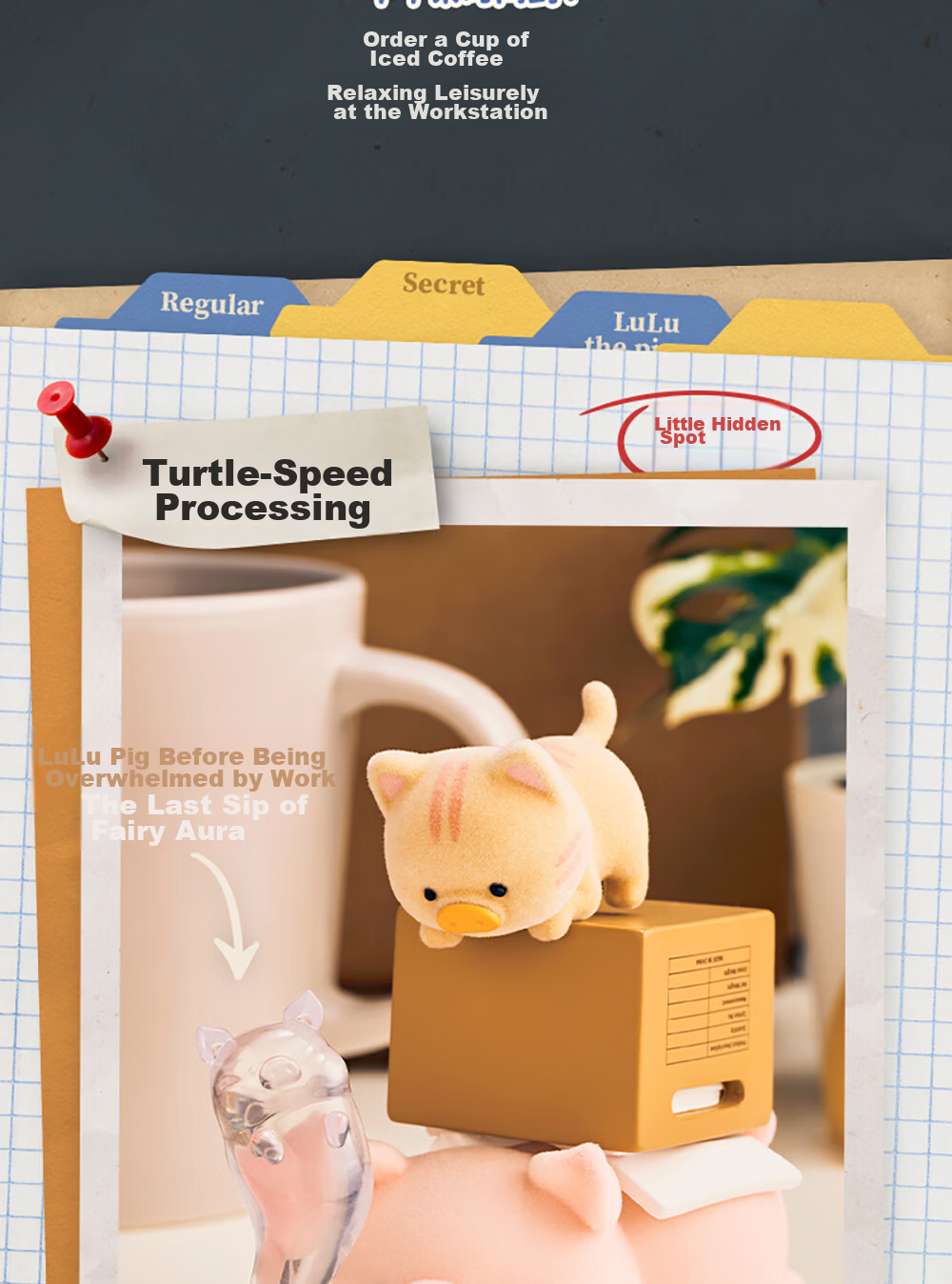 52TOYS Canned Pig LuLu Burger Delivery Action Blind Box Toy Trendy Figurine Full Box of 4 Gifts for Girlfriend 11
