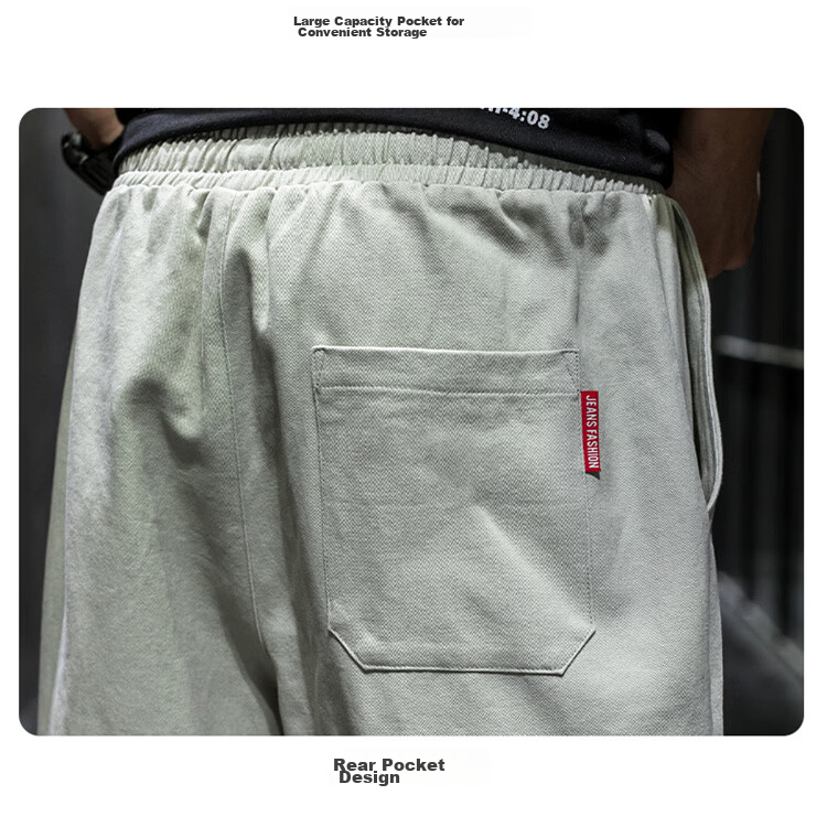 RED DRAGONFLY Men's Fashion Trendy Cotton Letter Embroidered Comfortable Breathable Wrinkle-Free Colorblock Casual Shorts 31