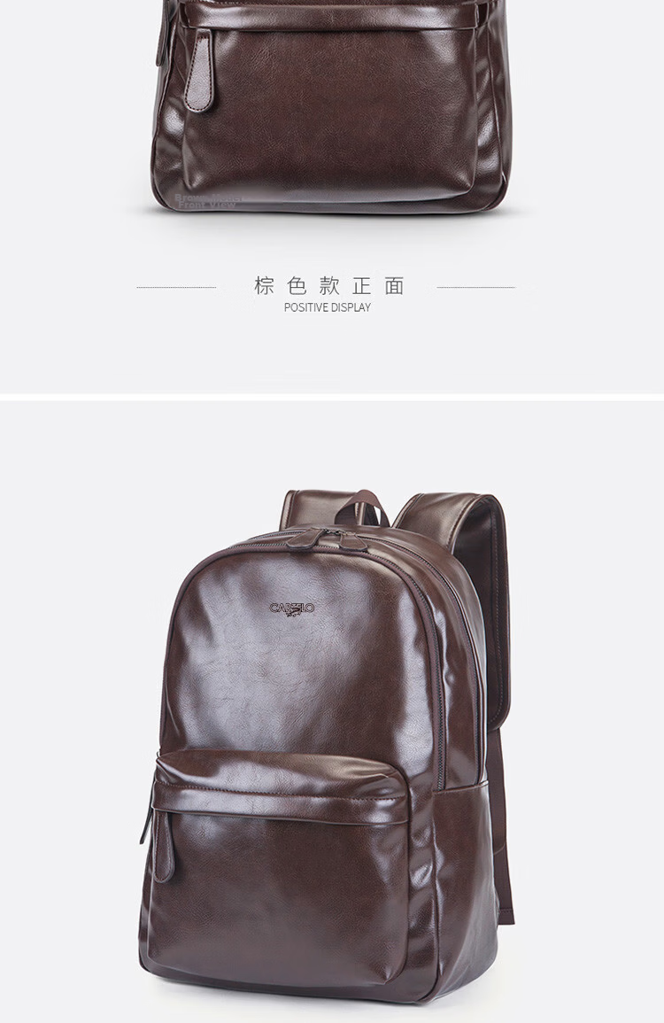 CARTELO Men's Backpack, Trendy Student Schoolbag, Large Capacity Travel Backpack, Laptop Bag, Gift 14