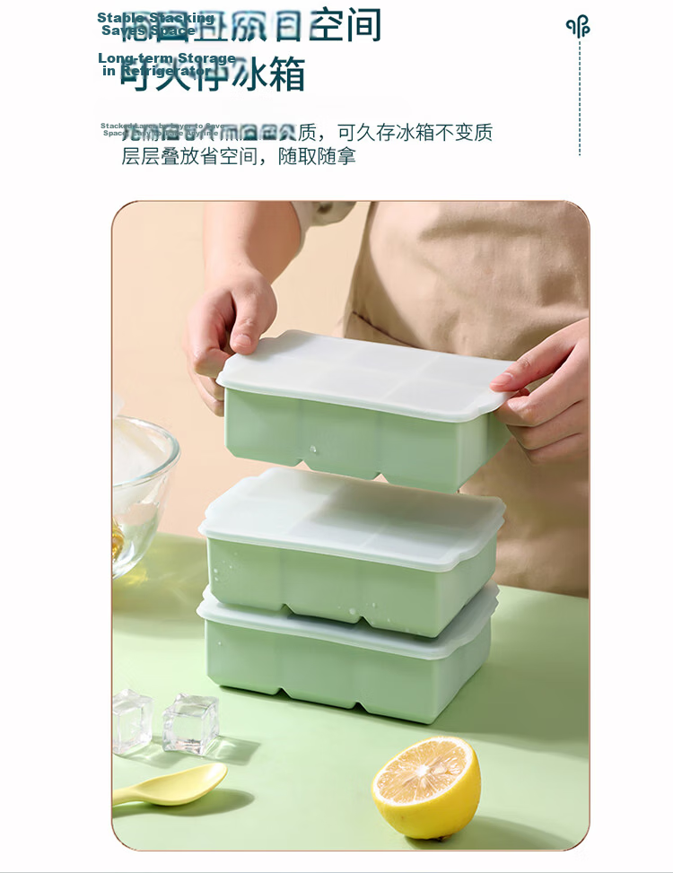 Baijie Food-Grade Ice Cube Mold Whiskey Ice Ball Large Ice Sphere Tray Ice Maker Box 10
