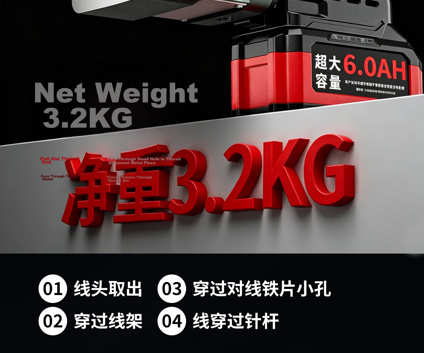 Feiren GK9-340 Portable Brushless Sewing and Sealing Machine for Small Woven Bag Packaging 36