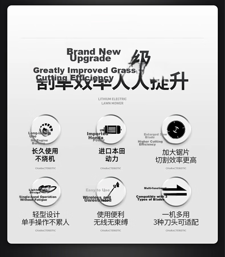 HONDA Gasoline Lawn Mower, Four-Stroke Engine, High-Power Grass Trimmer, Original Imported GX35 Power Backpack Weed Eater 2