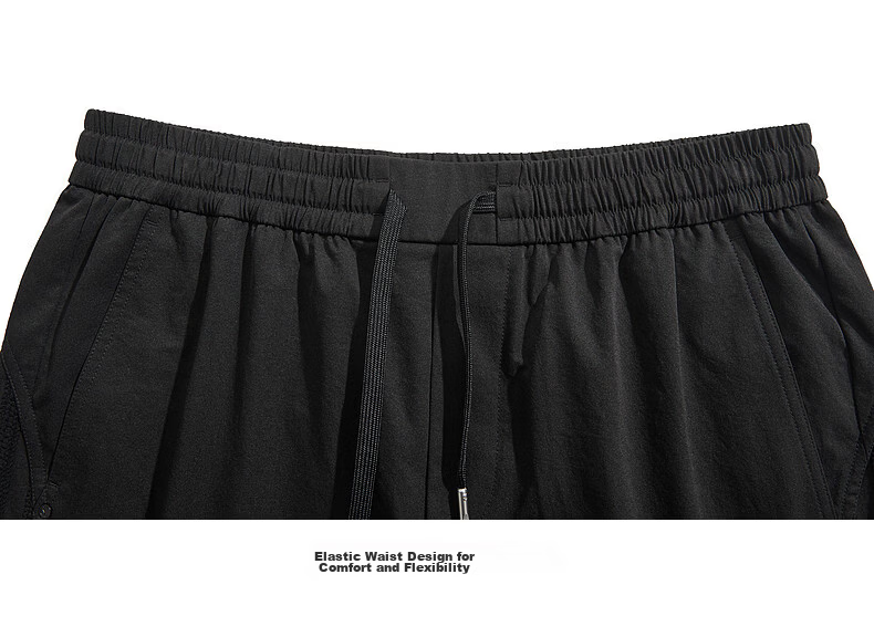CABBEEN 3D Woven Tape Men's Shorts Side Tape Light Sporty Casual Summer 2026 Short Pants 24