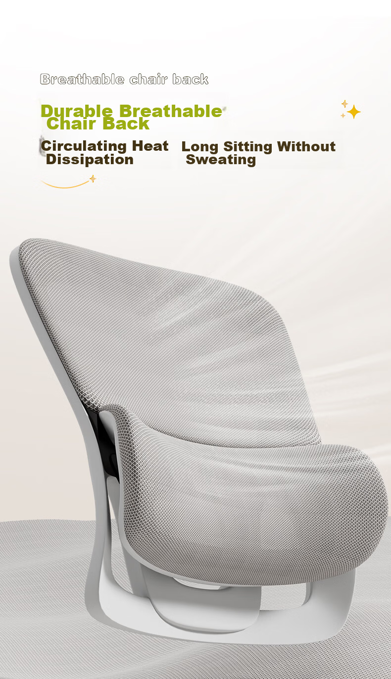 Deli KF268S Ergonomic Computer Chair for Middle School Students Adjustable Height Folding Armrests with Footrest 20