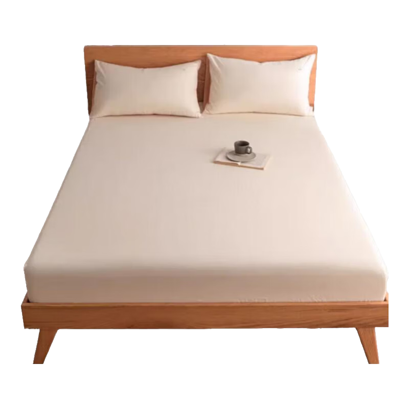 MUJI Class A Cotton Fitted Sheet Pure Cotton Mattress Protector Dustproof Cover Off-White 1.8m