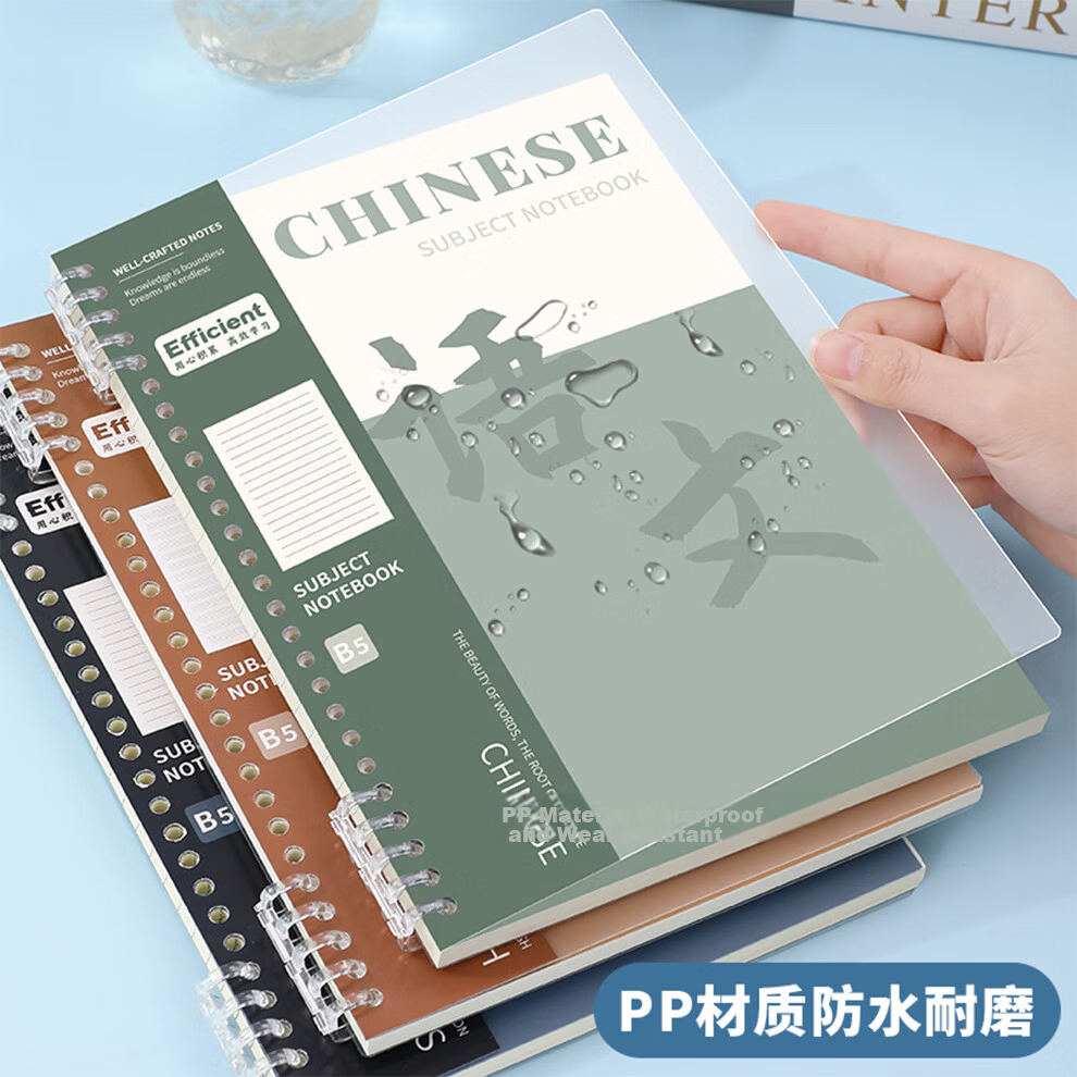 Zuolanzhe Back-to-School Essential A5 Thickened Loose-Leaf Notebook for Middle and High School Students Detachable Refill History Subject Notebook 4