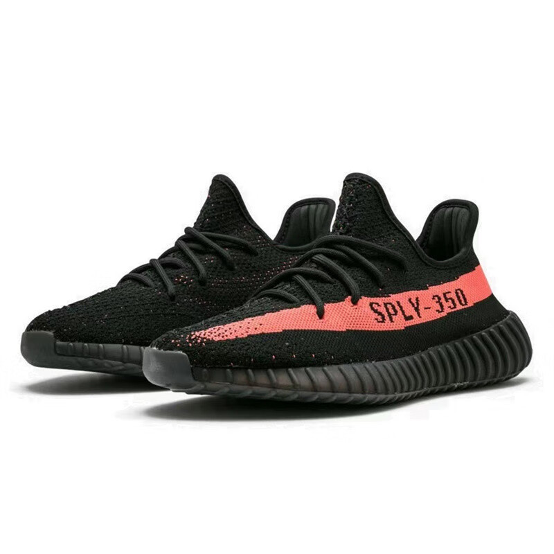 Adidas Yeezy350 Black And White Breathable Youth Student Sports Casual Shoes, Size 36.5 2