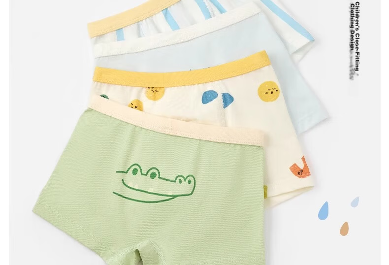 Niduoxiong Boys' Underwear, Class A Pure Cotton, Baby And Toddler Boxer Briefs, Children's Shorts, No Wedgie 35