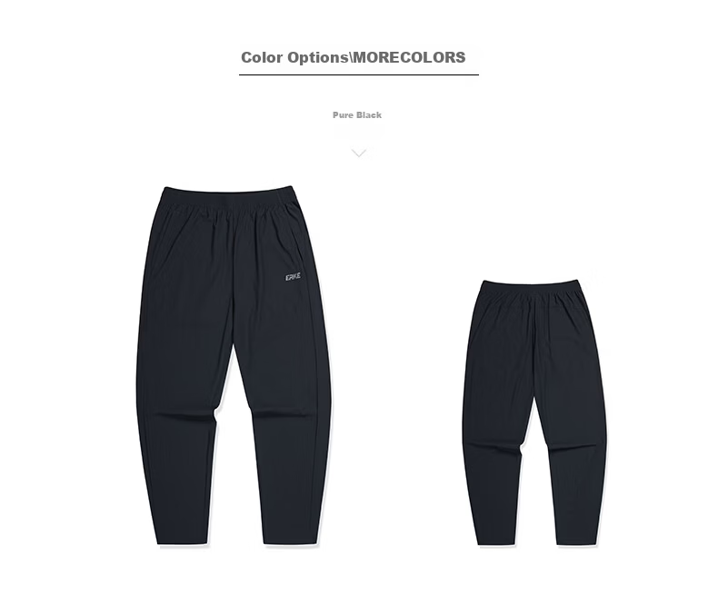 Erke Men's Autumn Sports Pants UV Protection Skin-Friendly Moisture-Wicking Straight Outdoor Casual Trousers 27