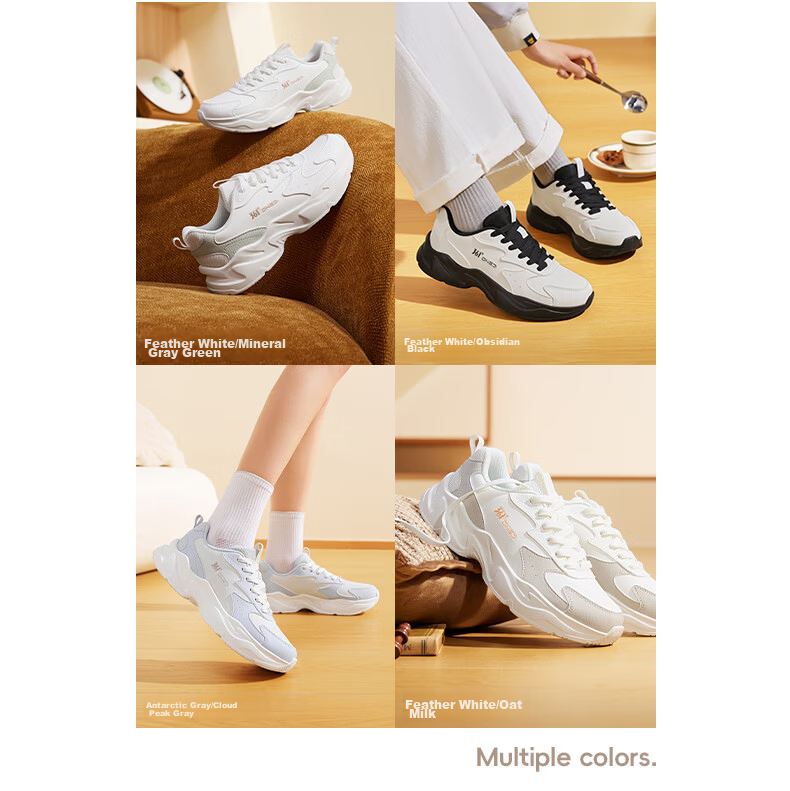 361° Yunjuan Women's Sports Casual Shoes Autumn New Lightweight Dad Shoes Commuting Non-slip 682636704-3 4