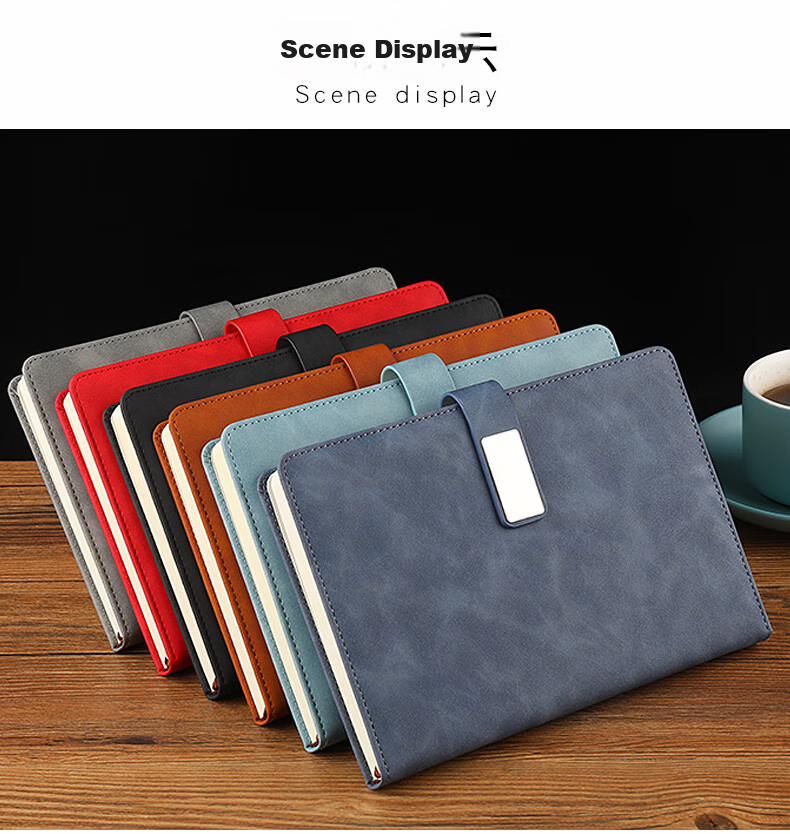 A5 Thickened 280-Page Vintage Leather Notebook Business Journal Work Diary Meeting Notes Office Stationery Customizable 15