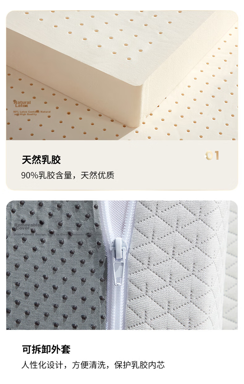 Dunlopillo Imported Natural Latex Mattress from Vietnam, for 1.5m Bed/7.5cm Thick, 70D Yunshi Latex Thin Pad 16