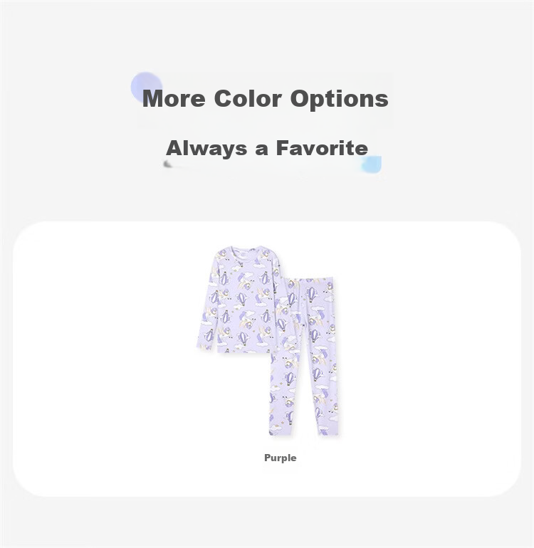 Jiusuiban [Good Fortune On Horseback] Children's Pajamas Girls' Class A Modal Anti-Mite Breathable Homewear Long Sleeve Long Pants 9