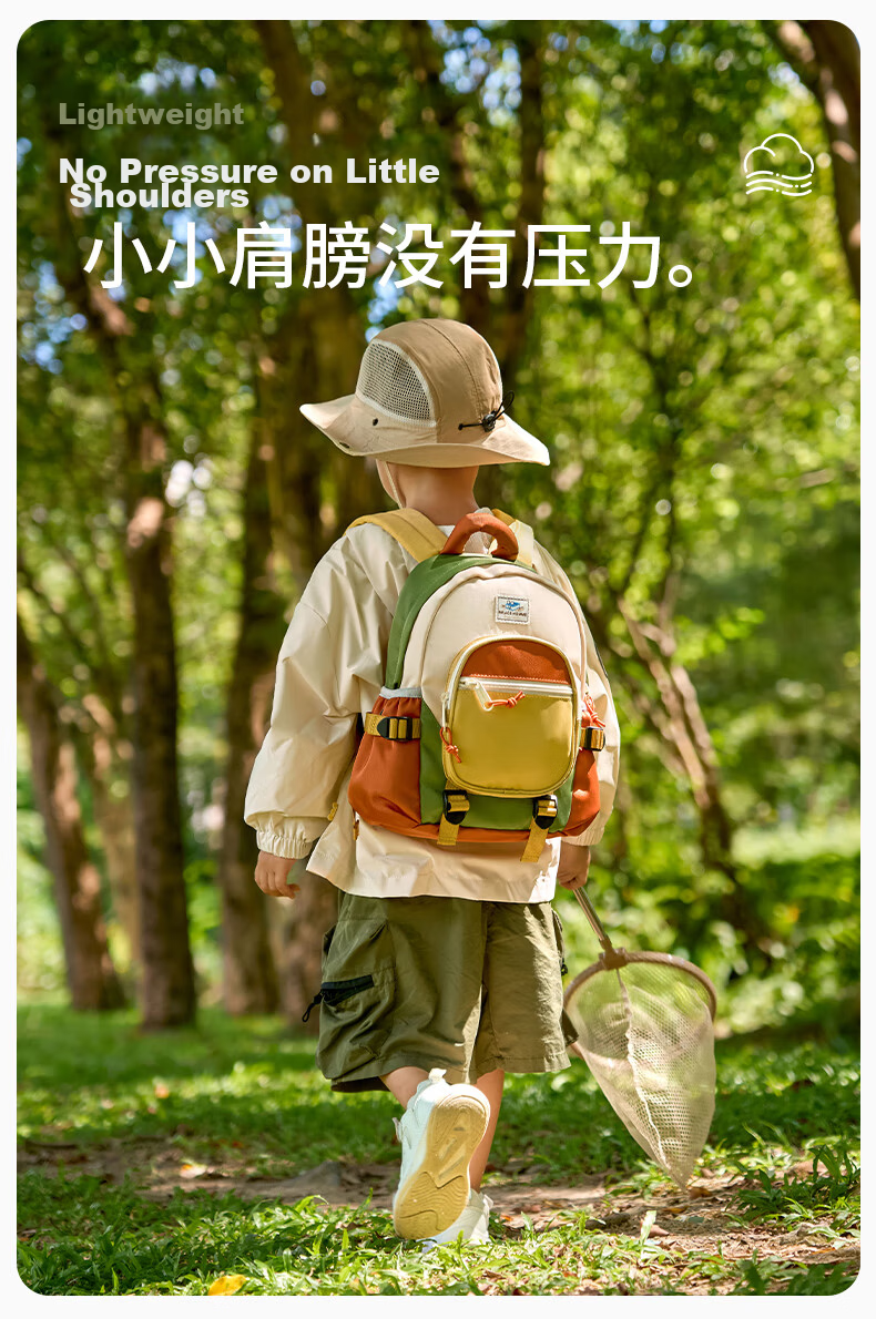 MR.ACE HOMME KIDS Lightweight Water-Resistant Kindergarten School Backpack Parent-Child Outdoor Travel Girls Grade 1 Student Shoulder Bag 3