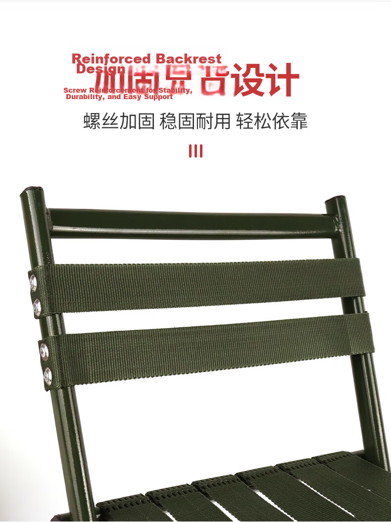 Jiuqiangu Folding Chair Portable Backrest Chair Fishing Stool Small Stool Folding Stool Outdoor Camping Sketching Chair Black 1795 5