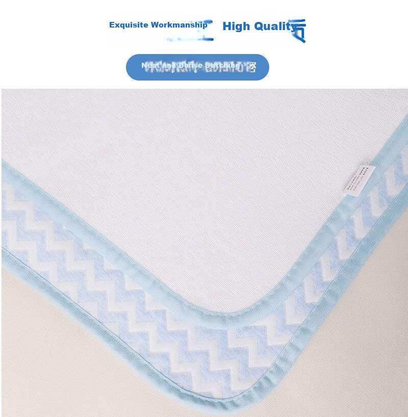 Fumantu Adult Incontinence Pad, Elderly Care Mat, Waterproof Washable Menstrual Pad, Blue Plaid (Single Pack), 2*1.5 Meters 9