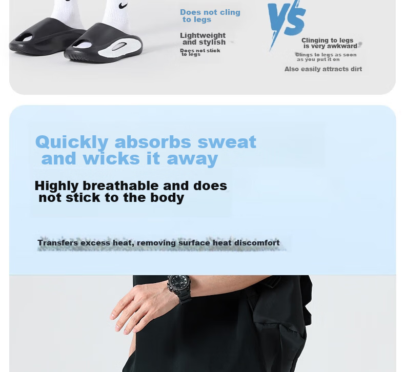 LangSha Men's Sports Shorts Summer Breathable Lightweight Loose Casual Outdoor Quick-Dry Running Fitness Ice Silk Five-Point Pants 5