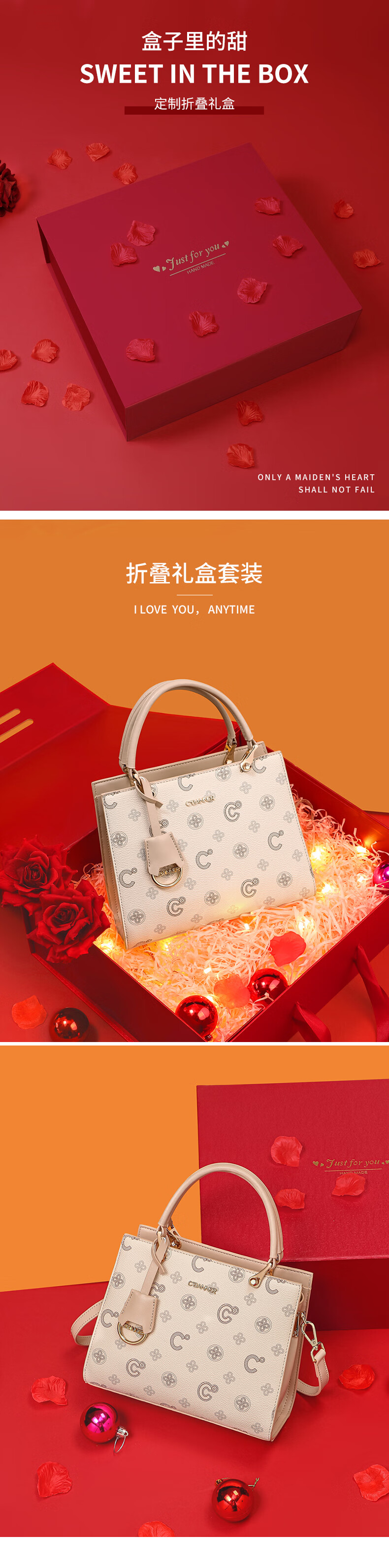 C.BANNER Women's Handbag Printed Crossbody Shoulder Bag Large Capacity Luxury Gift for Birthday Qixi Valentine's Day for Girlfriend 1