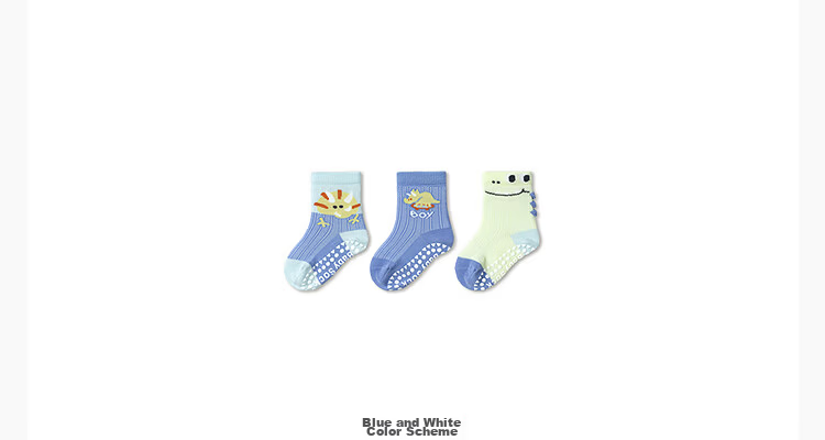 Balabala Baby Socks Summer Mesh Breathable Thin Infant Long Socks Anti-Mosquito Comfortable 3 Pairs Pack 41