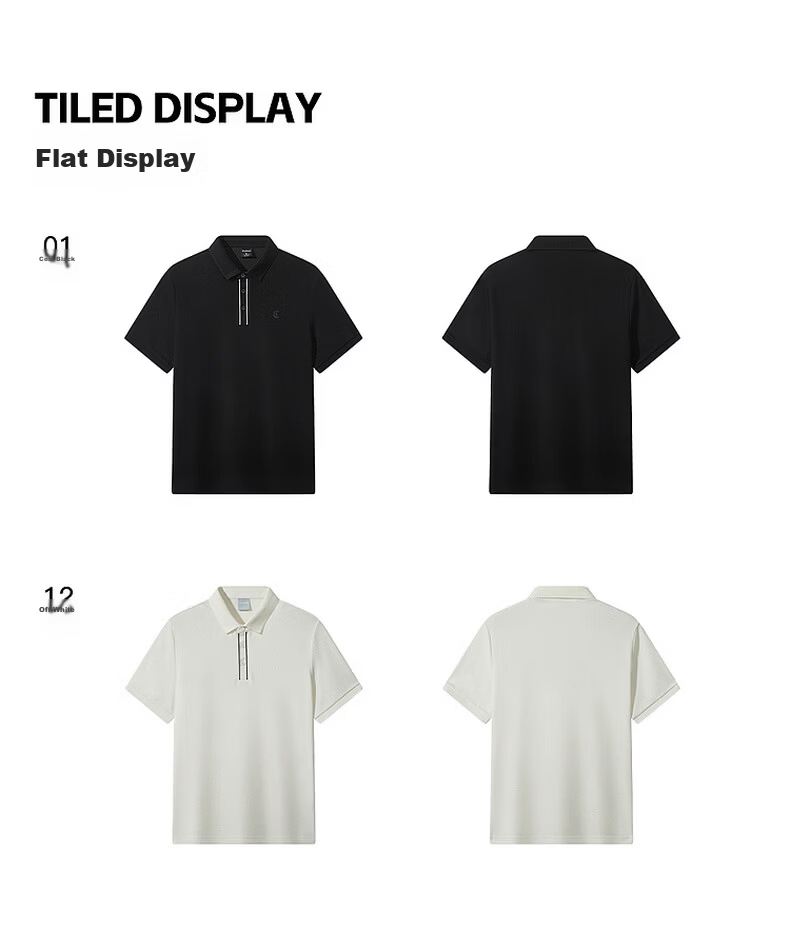 CABBEEN Pik Dazhu Cool Touch Polo Shirt Men Commuter Versatile 2026 Summer Breathable Short Sleeve Polo Shirt 29