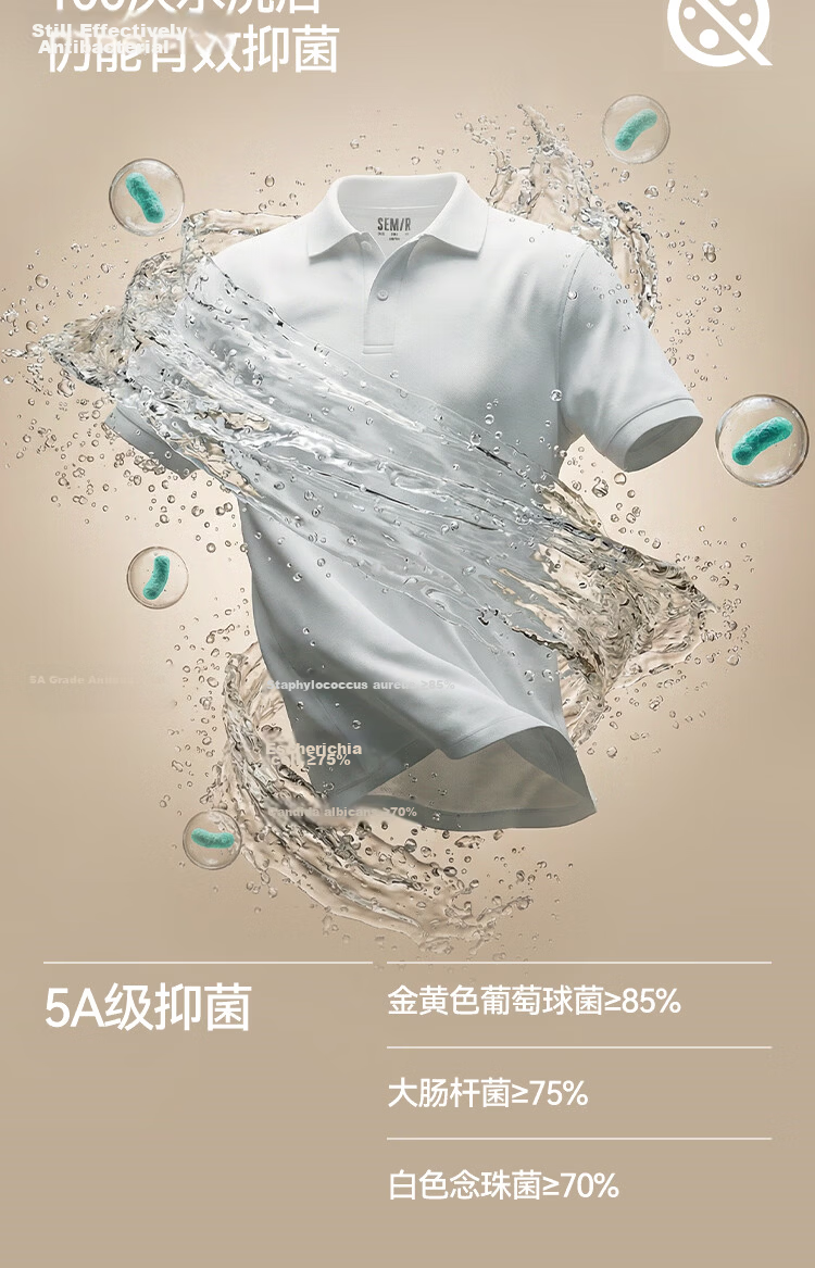 Semir Men's Polo Shirt Moisture-Wicking Quick-Dry Cooling T-Shirt Commuter Short Sleeve Summer 109326115101 7