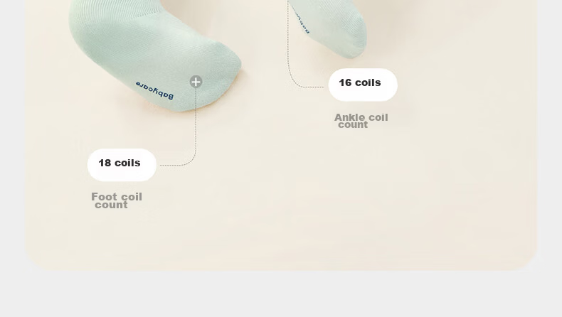 Babycare Children's Fountain Mesh Long Socks Boys Girls Cotton Soft Breathable Sea Mist Milk Cap M 15