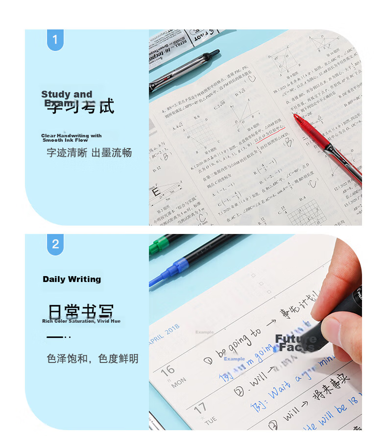 PILOT BXS-V5RT Retractable 0.5mm Gel Pen, Signature Pen, Writing Practice Pen, Refillable, Four-Point Support Tip, Compatible with BXRT-V5 Kaotuwang, Blue, Pack of 12 10