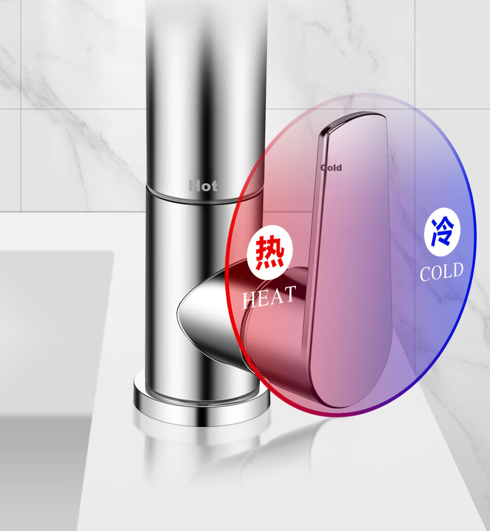 Larsd Basin Faucet Rotatable Hot and Cold Water Mixer Tap for Bathroom Vanity LD6331 13