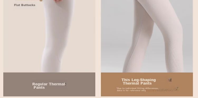 Herbal Original Thermal Underwear for Women [Cashmere Heat] Slim Fit Antibacterial Autumn Winter Body Shaping Set (Top & Bottom) 18
