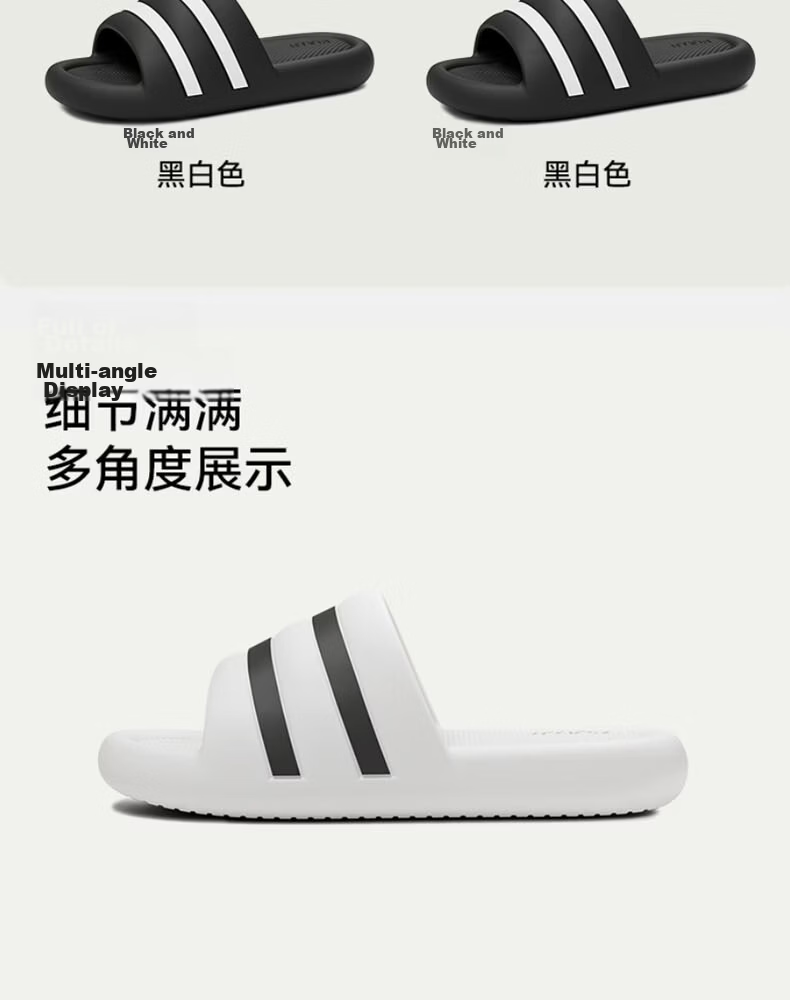 FUUJI Antibacterial Outdoor Slippers Unisex Sports Soft Sole Odor-Resistant Silent Non-Slip Sandals FJ8758 Khaki Size 37-38 13