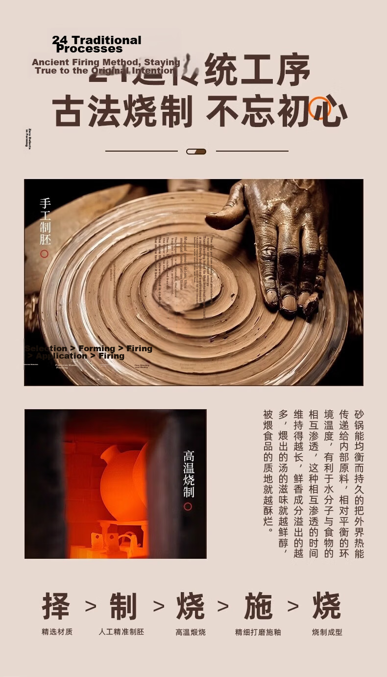 Jingyan High-Temperature Resistant Ceramic Gas Stove Casserole Pot 3L 10